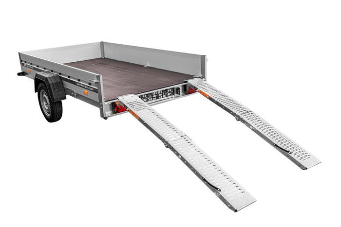 Складані рампи UNITRAILER ALR004B, сталеві, для причепів, 190 см, 400 кг, комплект з 2 шт.