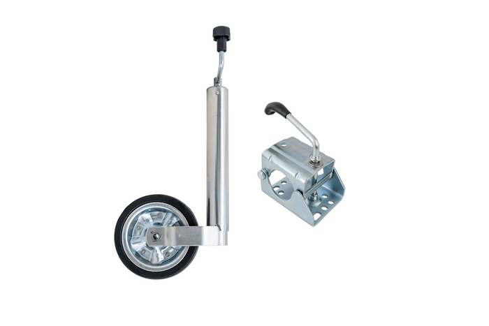 Опорне колесо з затискачем KNOTT TK60+KLE60 250 кг 60 мм 530-760 мм