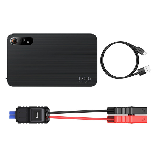 Пускач Power Bank BASEUS Super Energy Pro+ Jump Starter 12V 12000mAh 1200A + USB зарядний пристрій