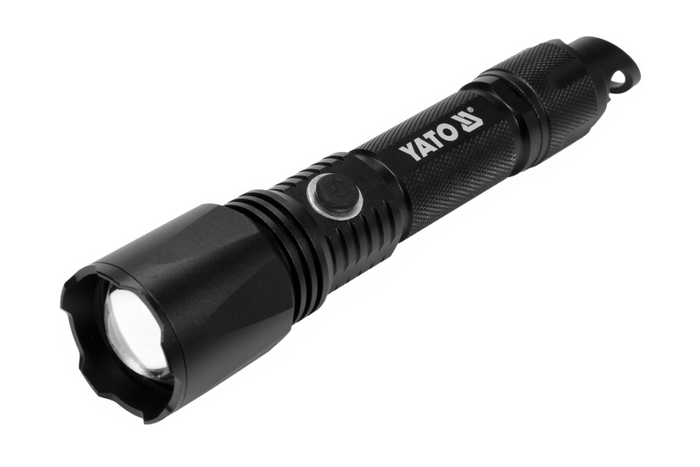 Багатофункціональний світлодіодний ліхтарик YATO YT-08559 900 лм, портативний акумулятор, відкривачка для пляшок, аварійний молоток